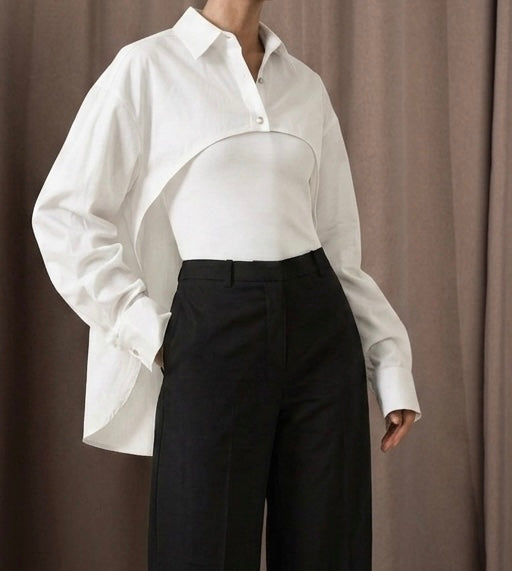 Noir Asymmetric Shirt