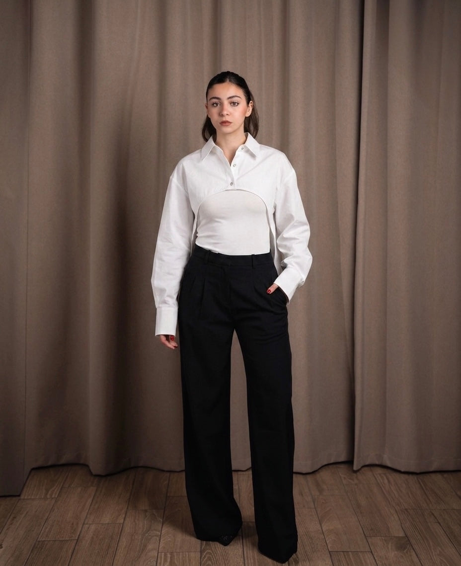 Noir Asymmetric Shirt