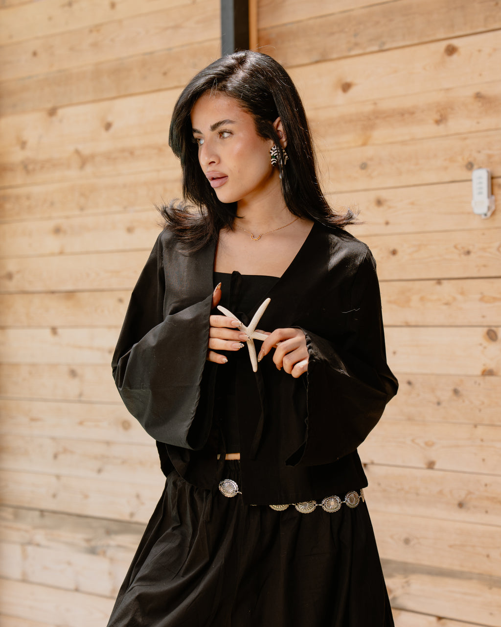 Poplin Cardigan