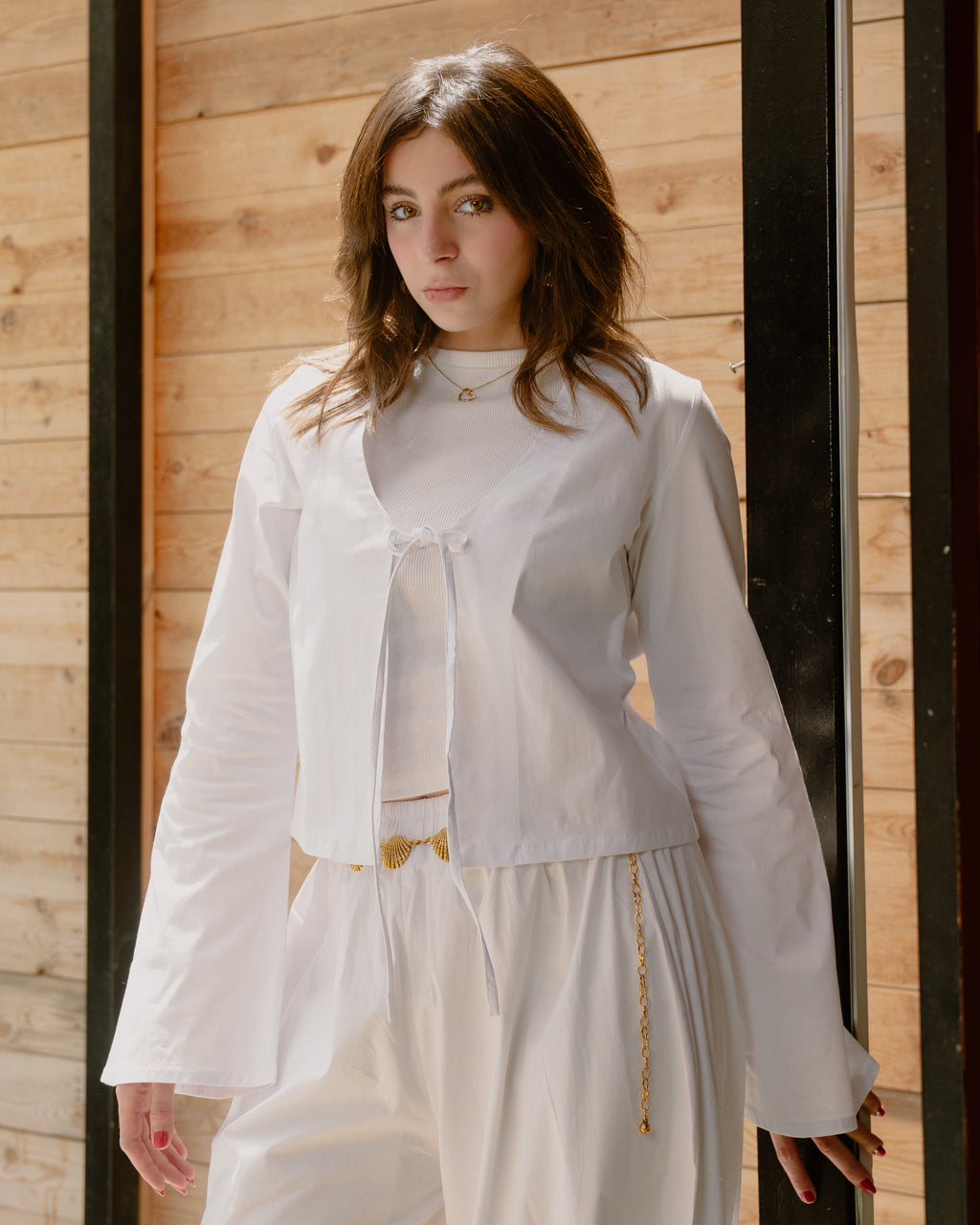 Poplin Cardigan