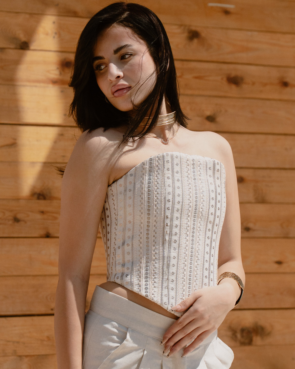 Embroidered Corset