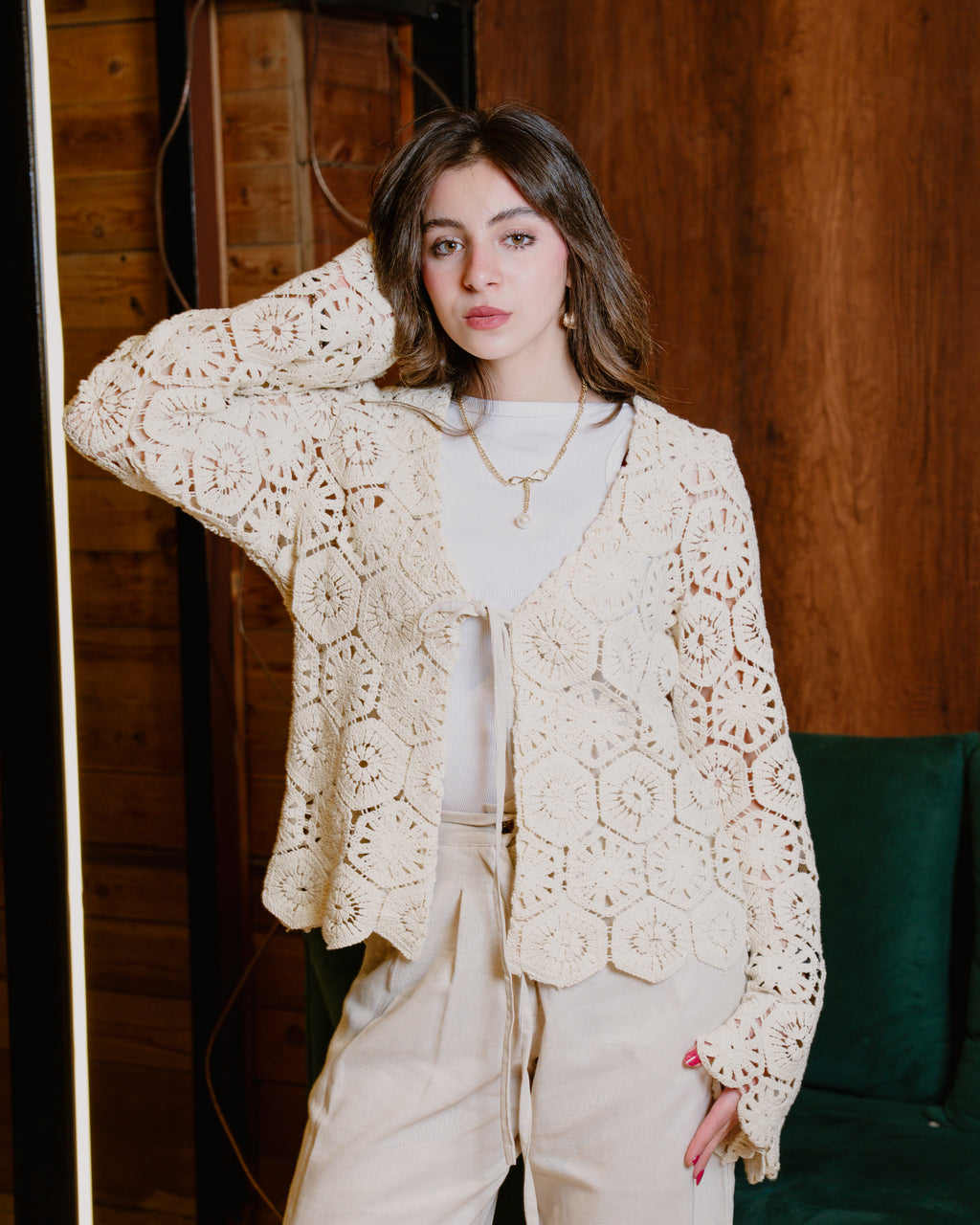 Guipure Cardigan