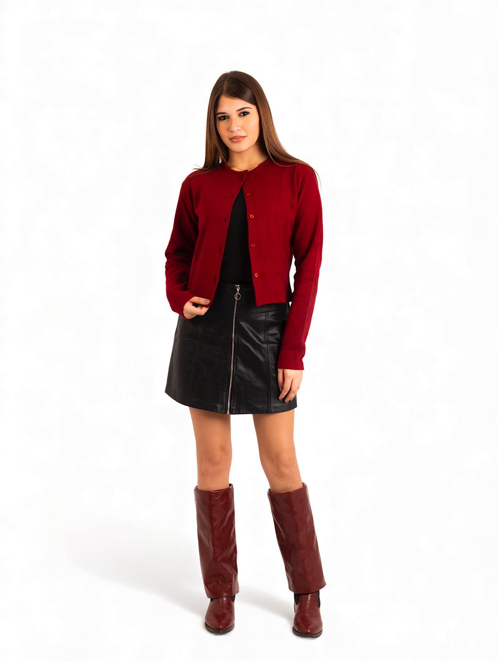 Flow – Short Cardigan with Buttons