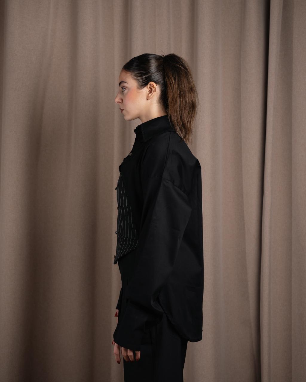Noir Asymmetric Shirt